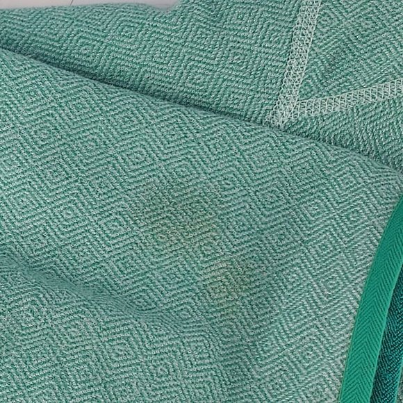 The North Face Women Large Green Crescent Shawl Ridge Collar Fleece Sweater A7QY - Picture 4 of 6
